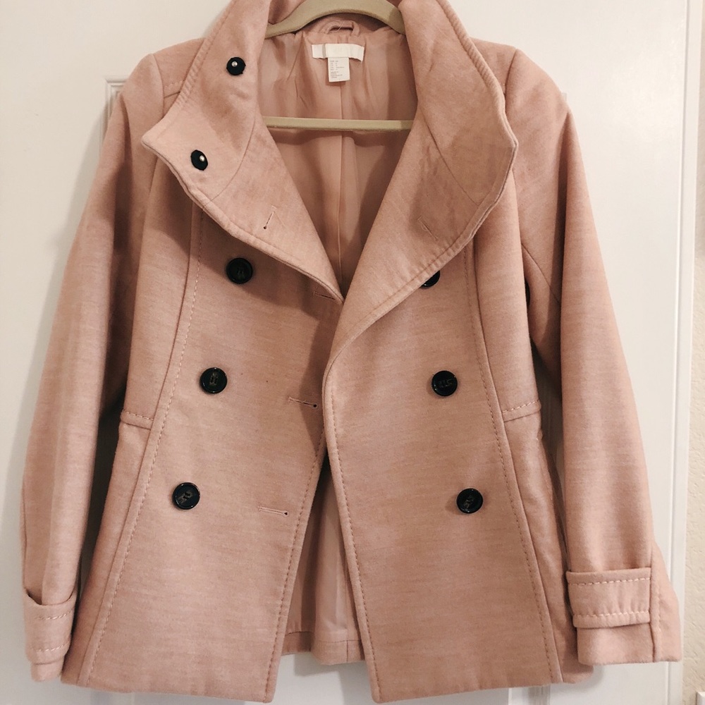Blush Pea Coat